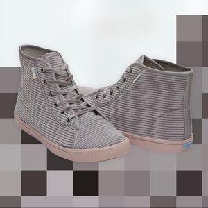 TOMS Sneakers Camarillo Grey Corduroy Size 7